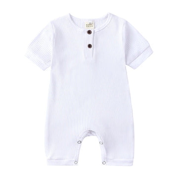 Kids Tales Little Everyday Ribbed Cotton-Blend Baby Romper