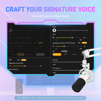 MAONO Professional Dynamic Microphone for Gaming, Streaming & Podcasting