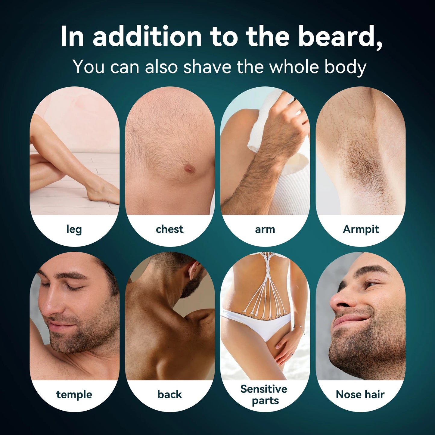 KENSEN S1 Electric Hair Trimmer Body Shaver for Men 2 in 1