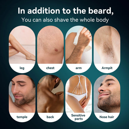 KENSEN S1 Electric Hair Trimmer Body Shaver for Men 2 in 1