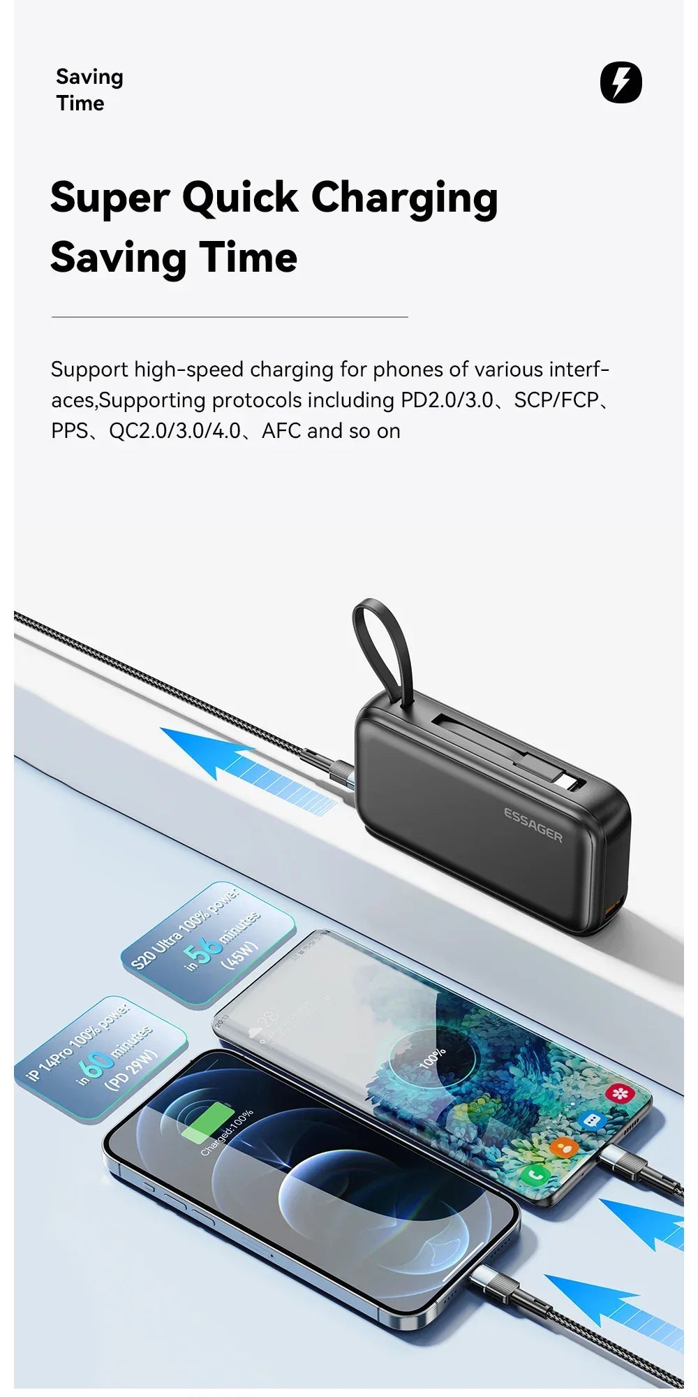 Essager 15000mAh Portable Power Bank - ShopHub