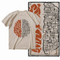 G25 Beige Cotton Streetwear COOLMIND Graphic Men T-shirt | Big Size Cool Vintage O-neck Men's Tee Tshirt