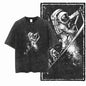 SA ASTRONAUT SPACE THEMES Printed Cotton Acid Washed Graphic Unisex T Shirt Cool Streetwear Men Tshirts Big Size Tee for men