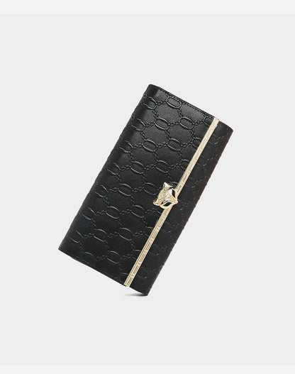 FOXER Split Leather Women's Long Wallet