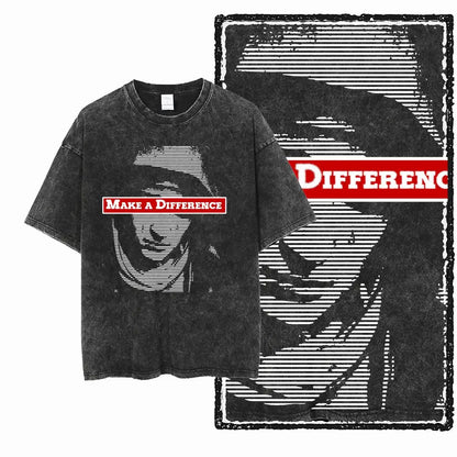 G22 Exclusive Vintage Streetwear Cotton Men's COOLMIND Graphic T-shirt | Acid Washed Big Size Cool O-neck Men's Tee Tshirt