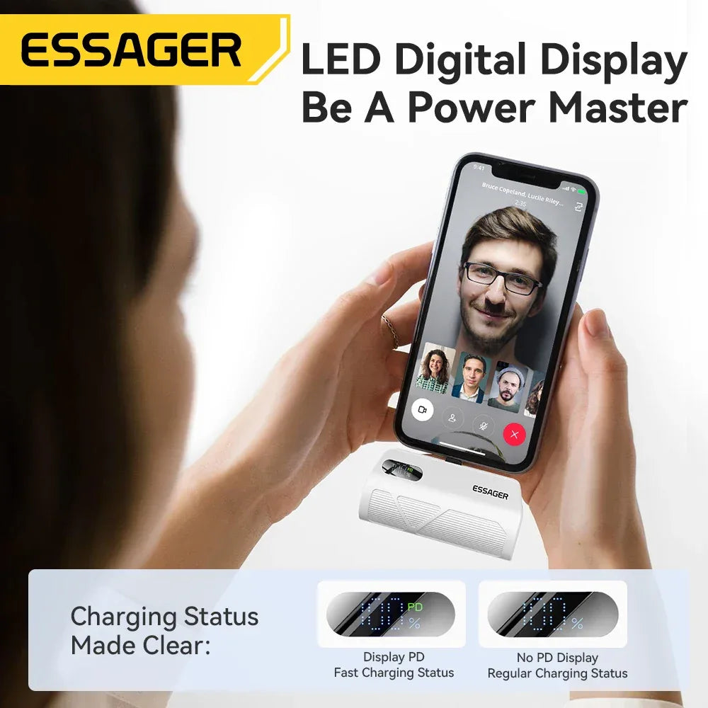 Essager Mini Capsule Power Bank - ShopHub