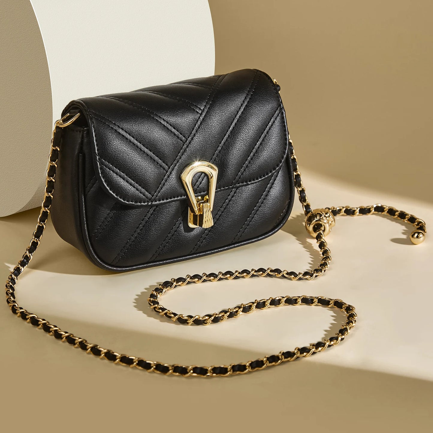 FOXER Women's Quilted Shoulder Bag
