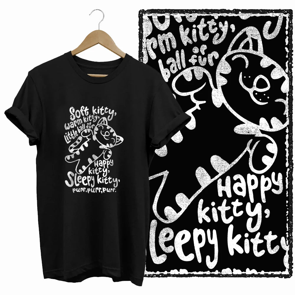COOLMIND Black Cat Graphic Cotton T-Shirt | Women's Design Collection