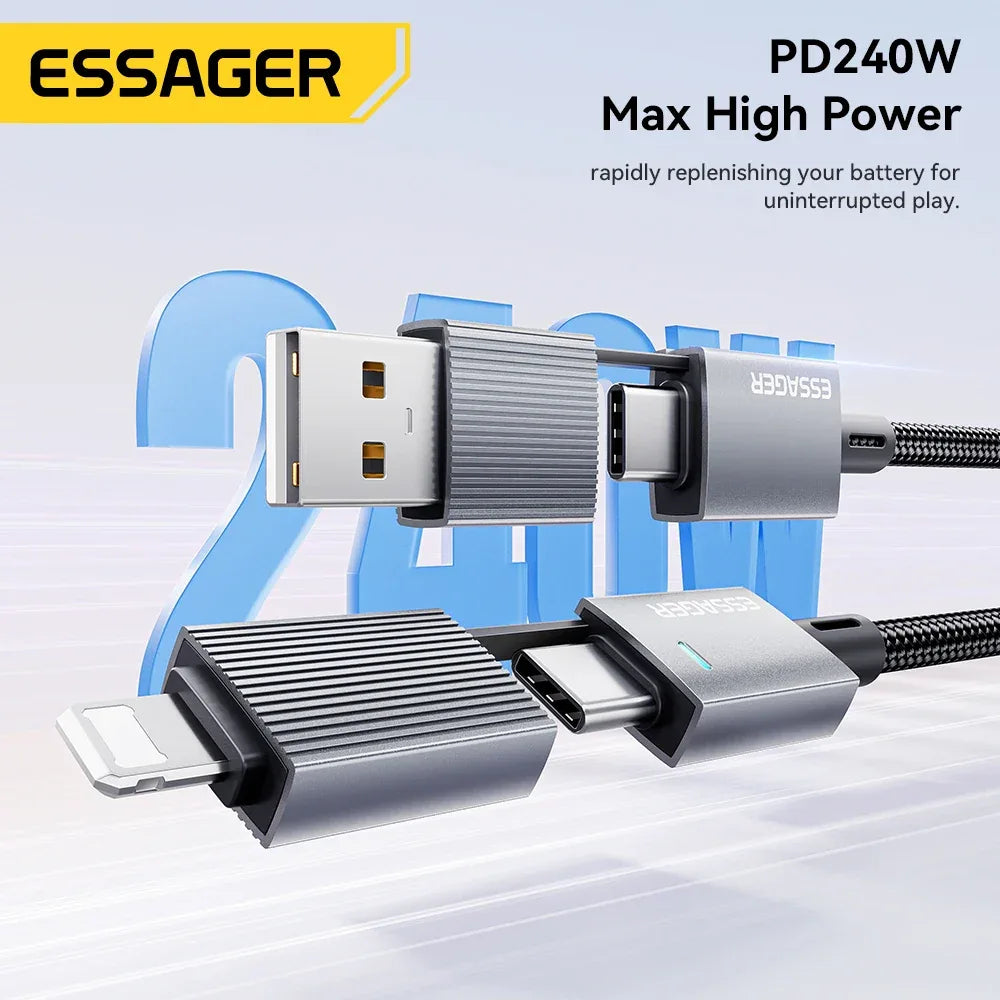 Essager 240W 4-in-1 Fast Charging Cable - ShopHub
