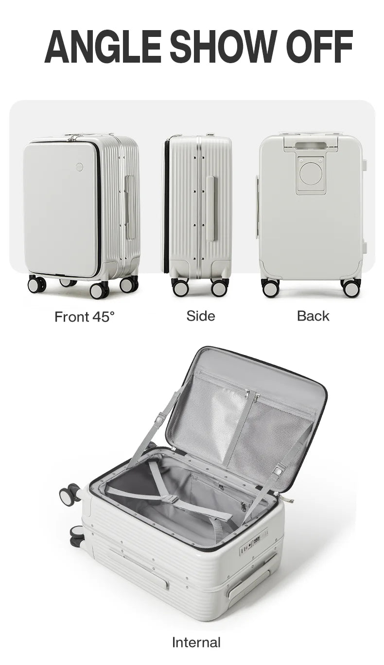 Mixi Aluminum Frame Rolling Luggage