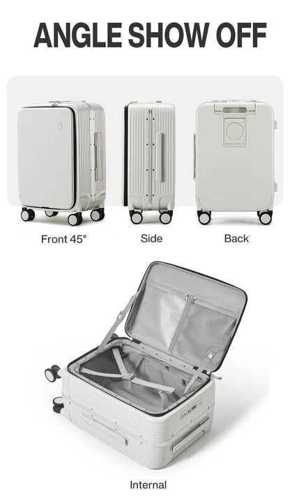 Mixi Aluminum Frame Rolling Luggage