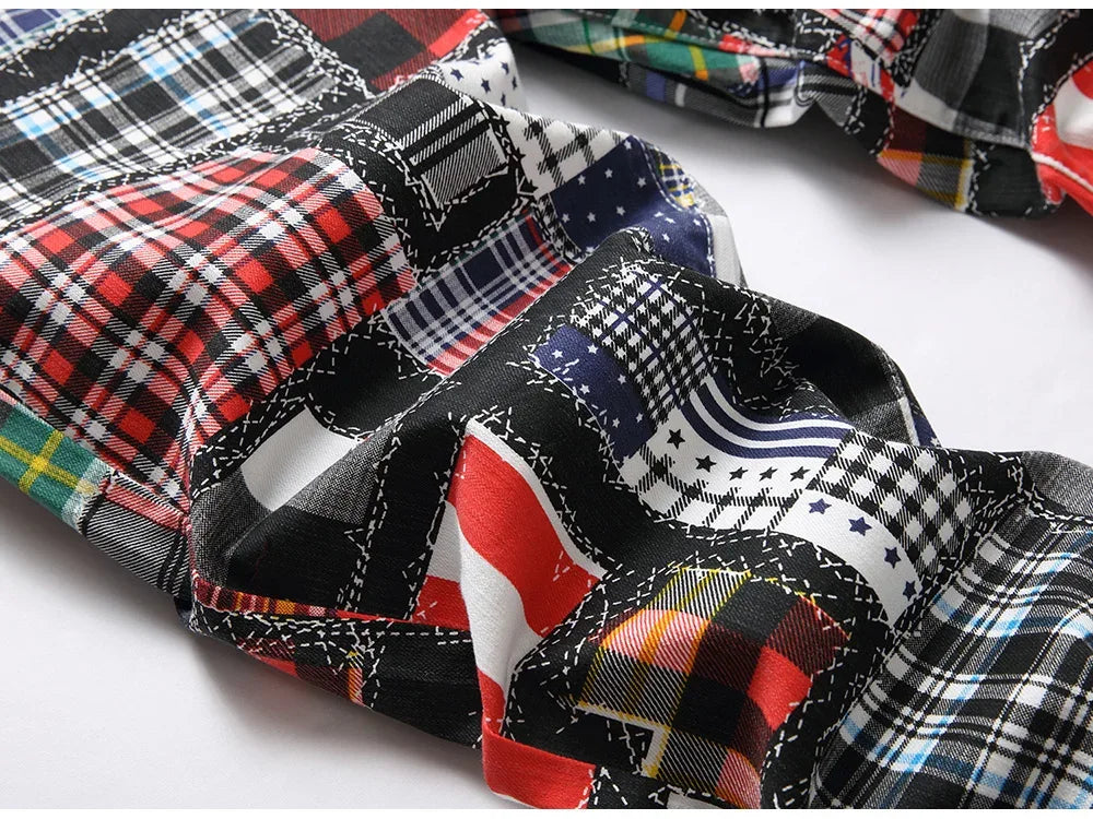 Men's Digital Print Jeans - ShopHub