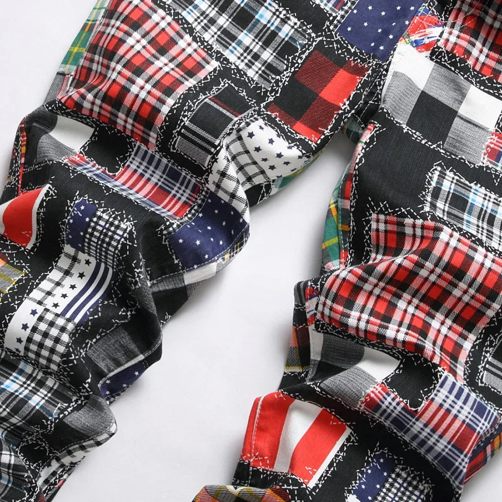 Men's Digital Print Jeans - ShopHub