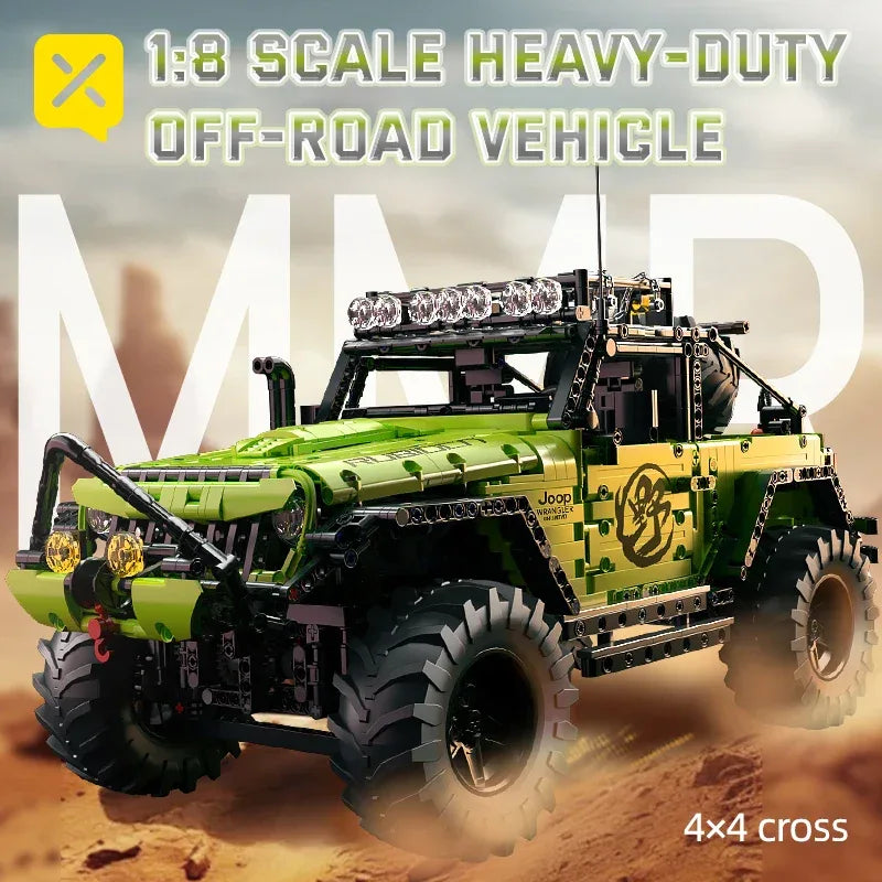 TOYLINX 1:8 Scale Heavy-Duty Off-Road Vehicle Building Blocks - ShopHub