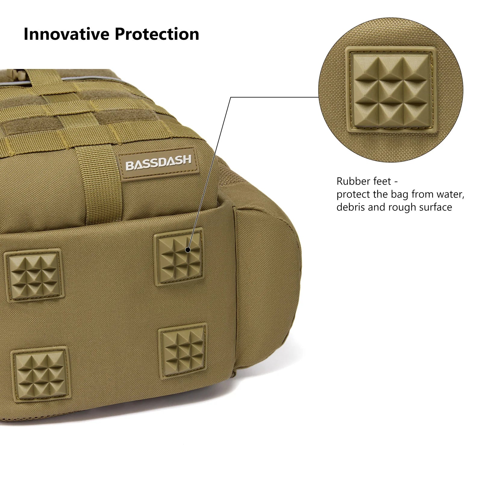 BASSDASH Fishing Backpack Convertible Sling Bag ShopHub