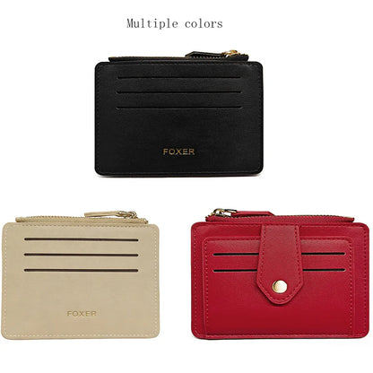 FOXER PU Leather Short Wallet