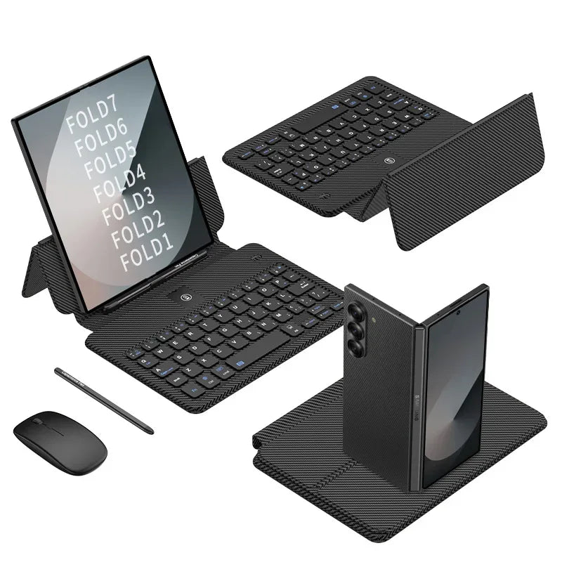 Fraternize Leather Fold Stand Keyboard Case - ShopHub