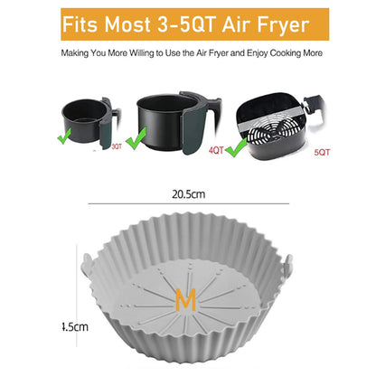 Air Fryer Silicone Liners Round 7/8/9 inch