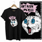 COOLMIND Cat Lover Graphic Cotton T-Shirt | Women's Relaxed Fit