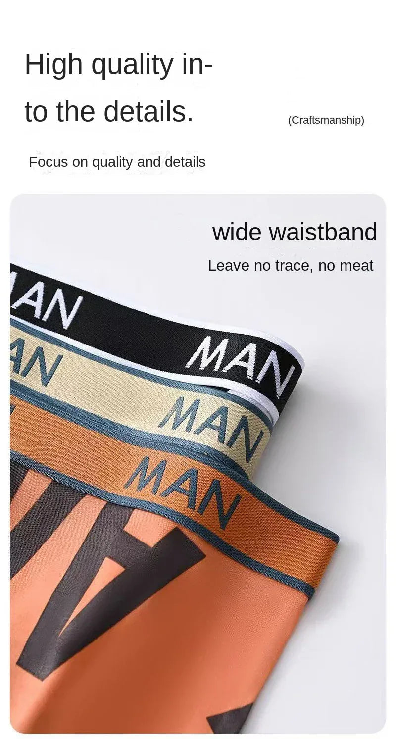 Men's 4 Pack Ice Silk Boxer Shorts - ShopHub