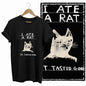COOLMIND Cat Lover Graphic Cotton T-Shirt | Women's Relaxed Fit