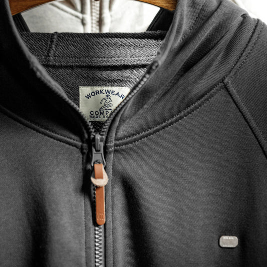 MADEN Raglan Zip Hoodie | Grey Everyday Layer