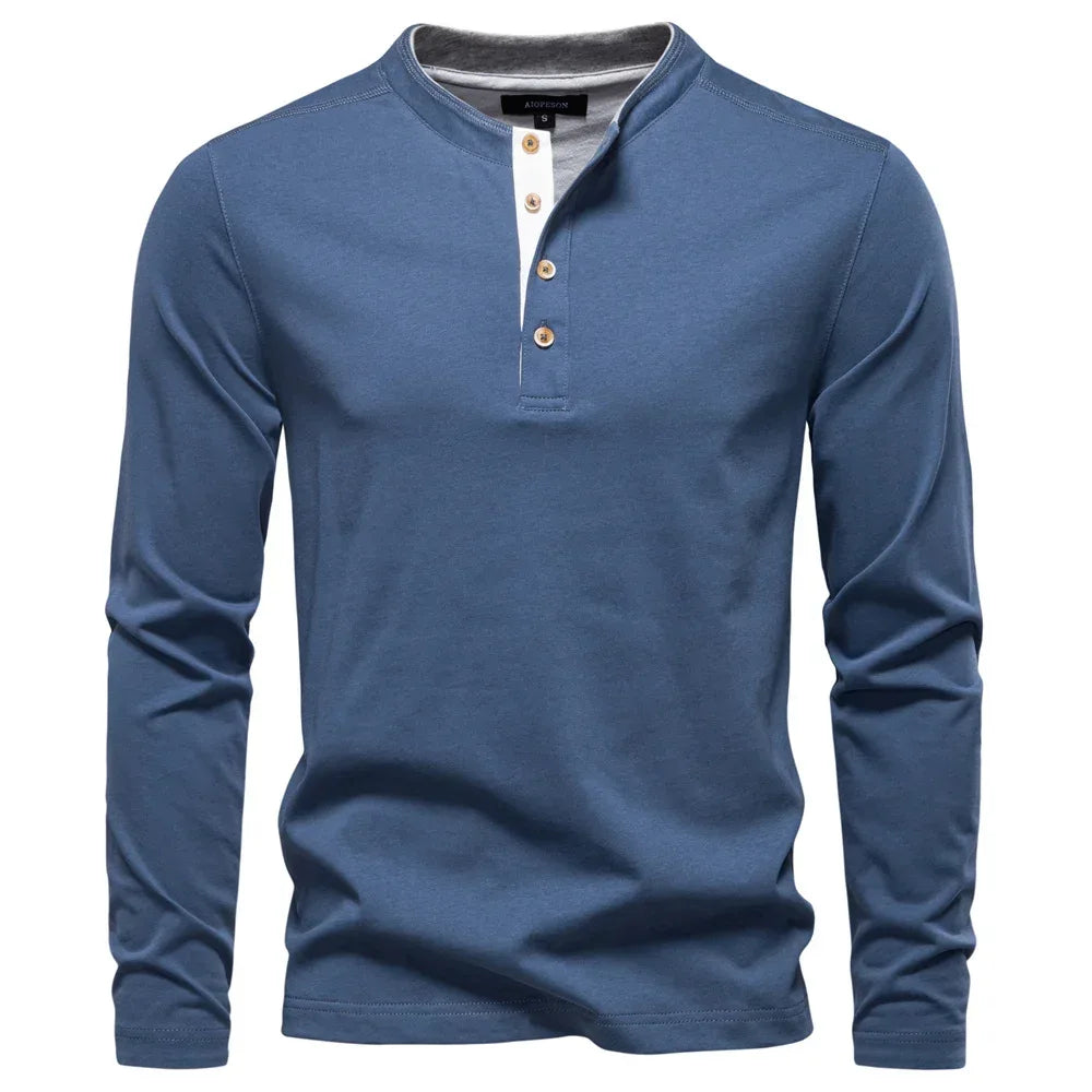 AIOPESON Men's Long Sleeve Shirts - ShopHub