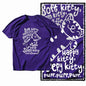 G49 Purple Big Size Cool 100% Cotton  Men's Cat Printed Graphic T-shirt |  Streetwear O-neck men's Tee Tshirt