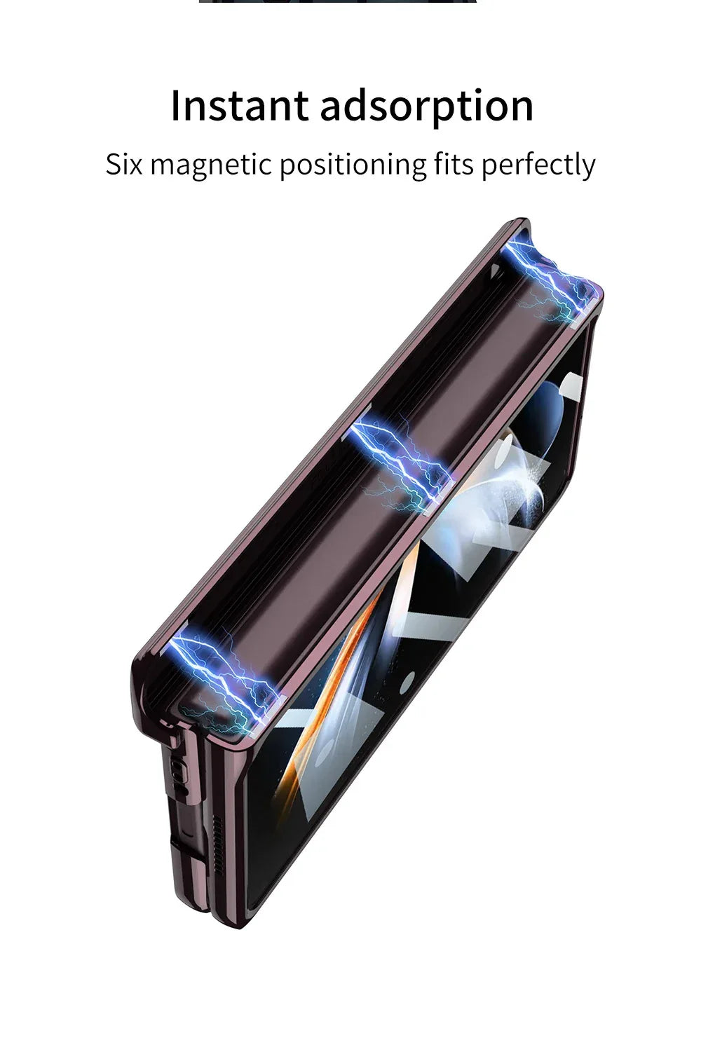 GKK Magnetic Hinge Outer Glass Case for Galaxy Z Fold 4 & 5 - ShopHub