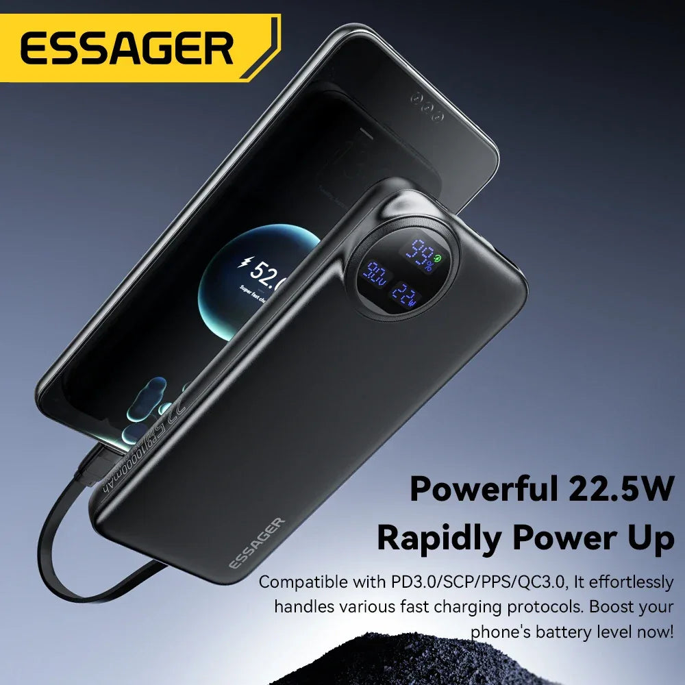 Essager Power Bank, boasting an impressive 30,000mAh capacity - ShopHub