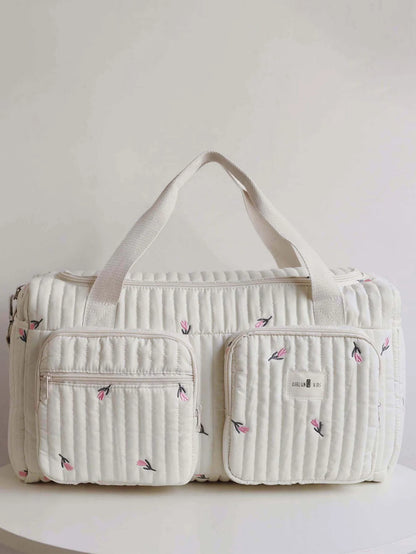 Tiny Trails Embroidered Nappy Tote Bag