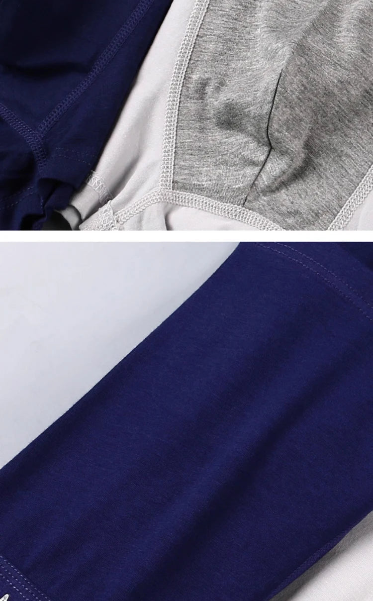 MiiOW Men's Antibacterial Boxer Briefs - 3Pcs Cotton Underwear with Graphene Technology