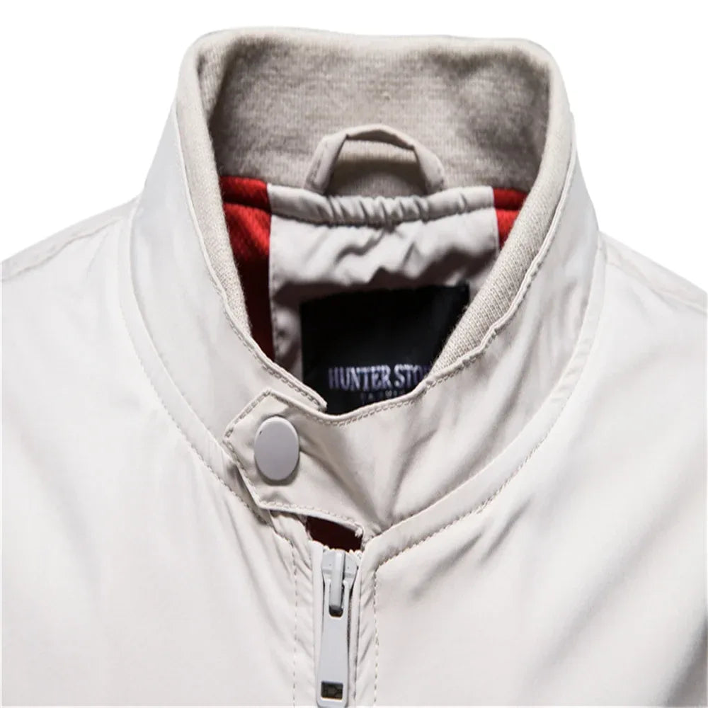 AIOPESON Solid Colour Baseball Jackets - ShopHub