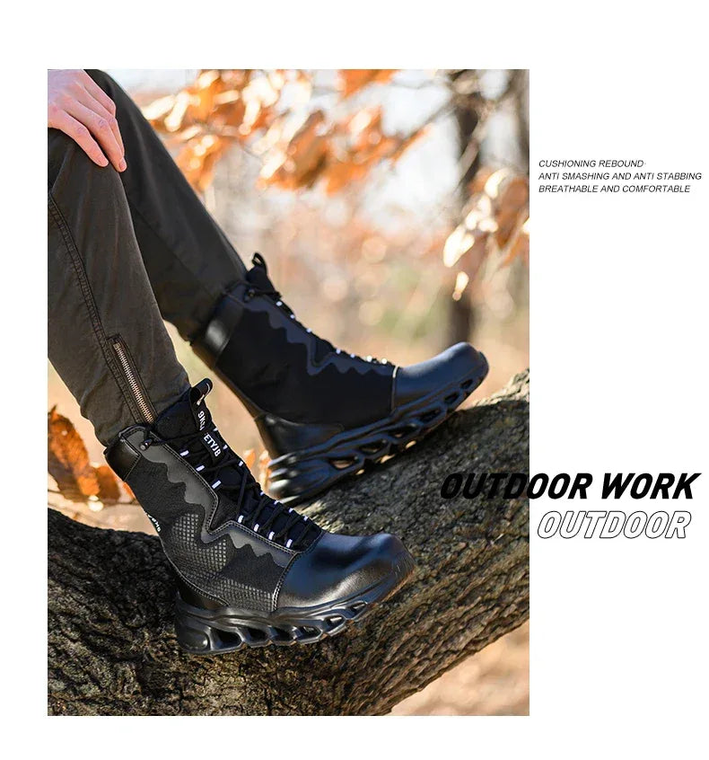 Kankeirr Indestructible Men's Steel Toe Work Boots - ShopHub