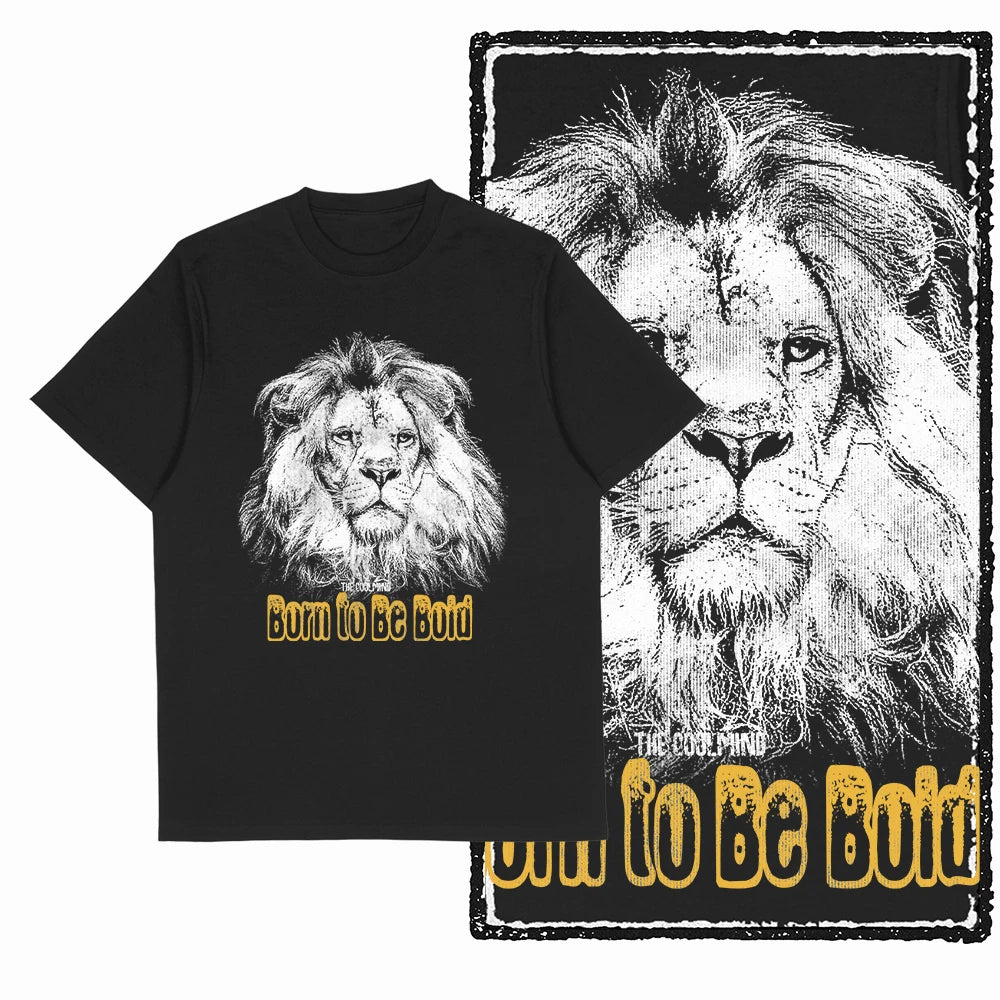 COOLMIND MAV Lion Graphic Cotton Tee