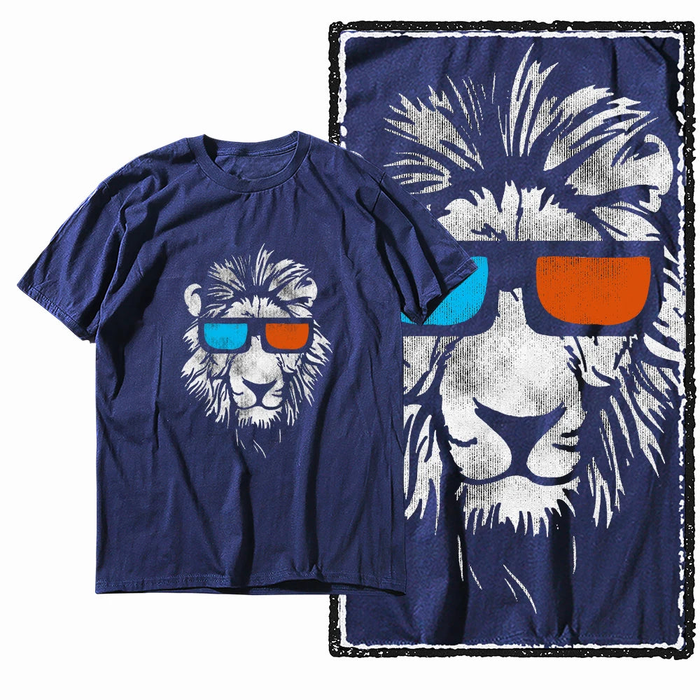 COOLMIND MAV Lion Graphic Cotton Tee