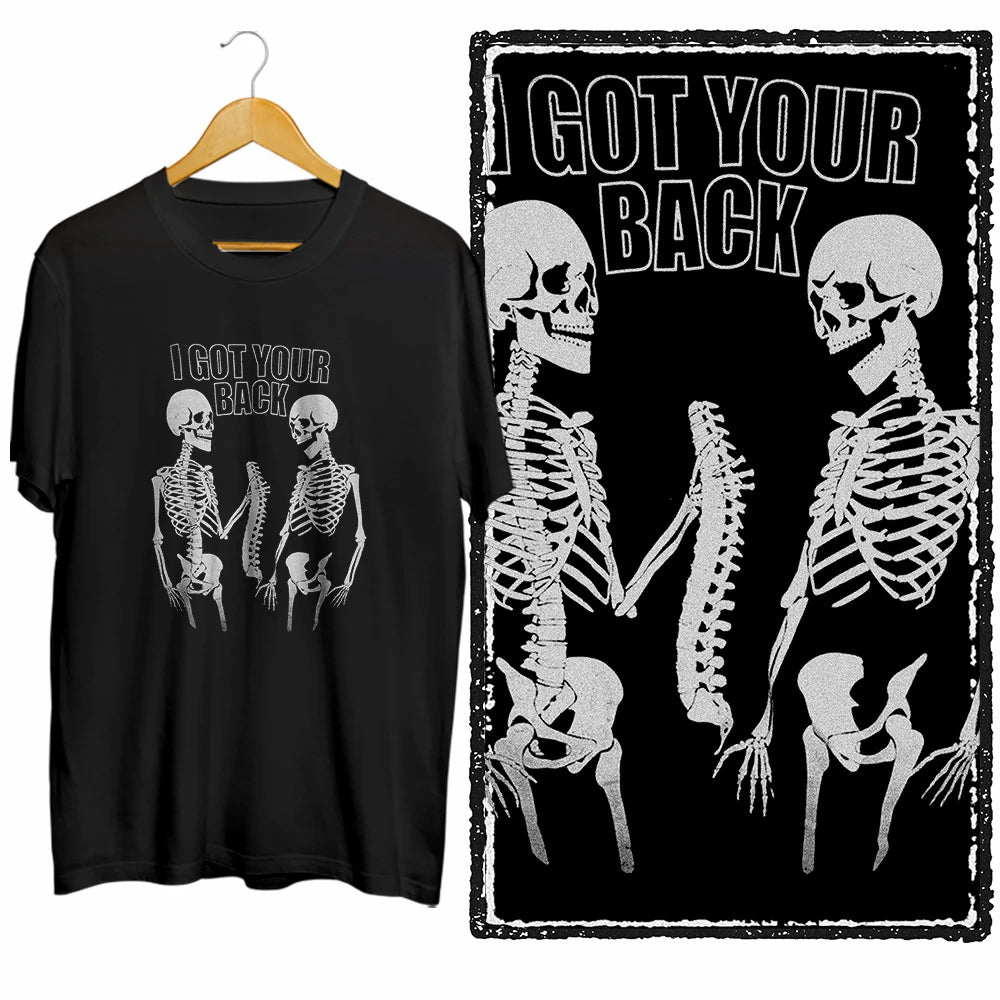 COOLMIND Funny Skull Graphic Cotton T-Shirt | Unisex