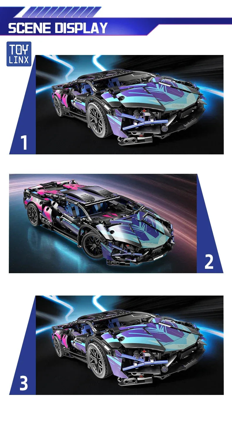 TOYLINX 1314PCS Speed Car Building Block Set! - ShopHub