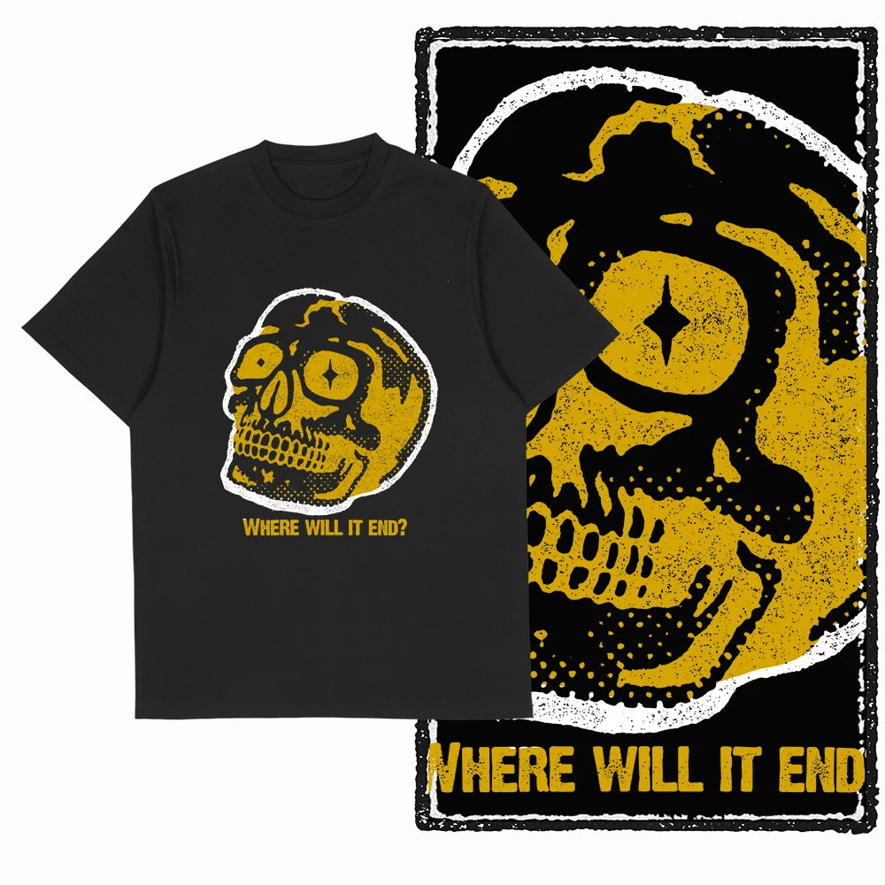 COOLMIND X0009 Anti-War Graphic Cotton Tee