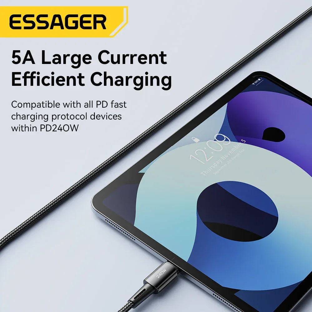 Essager 240W Super Fast Charge Type-C Cable - ShopHub