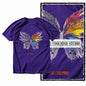 COOLMIND X0111 Butterfly Bliss Graphic Cotton Tee