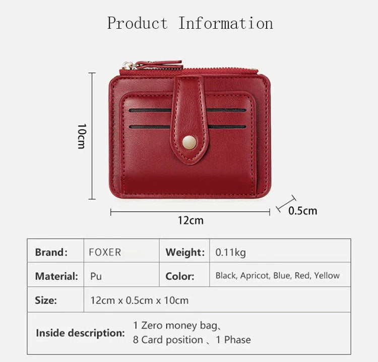 FOXER PU Leather Short Wallet