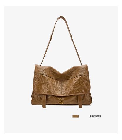 FOXER Wrinkled Genuine Leather Women's Crossbody Bag