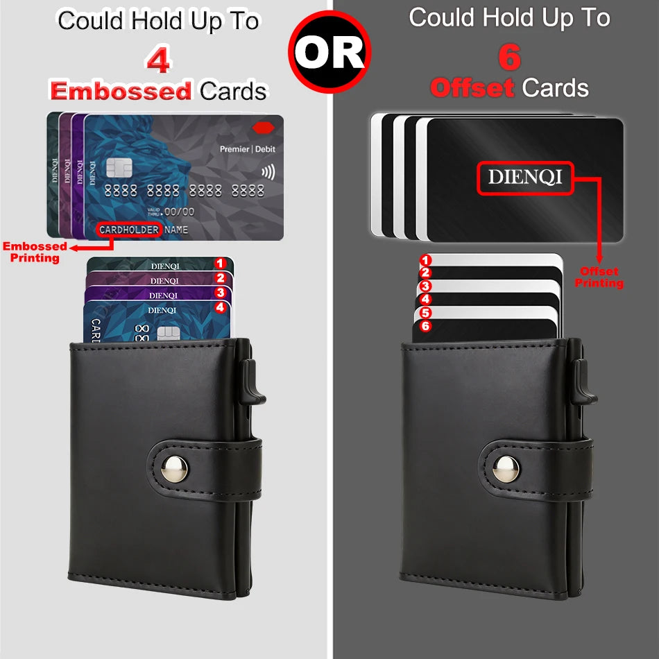 Carbon Fiber Rfid Blocking Mens Credit Card Holder Airtag Wallet