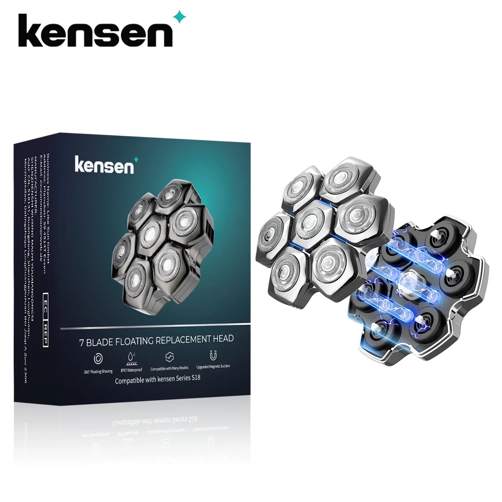 Kensen Razor Head Replacement for S18 5-in-1 Shaver - ShopHub
