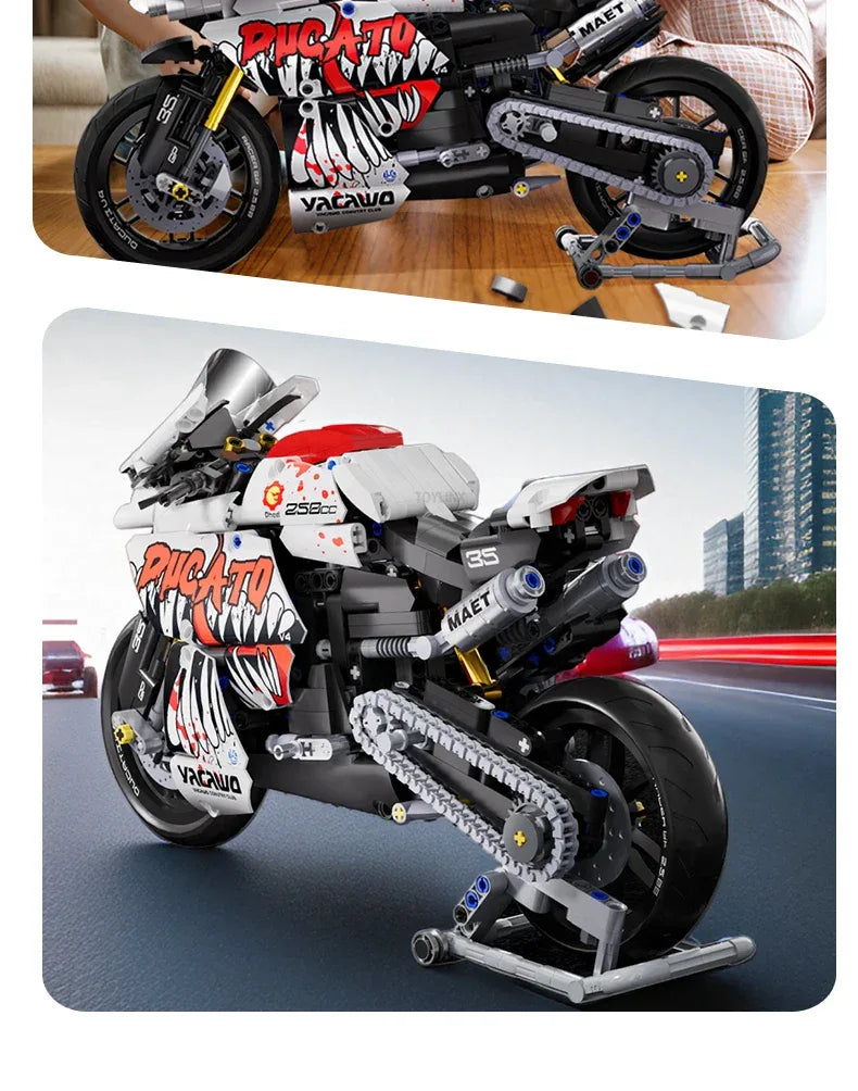 TOYLINX 883PCS Motorbike Building Model! - ShopHub