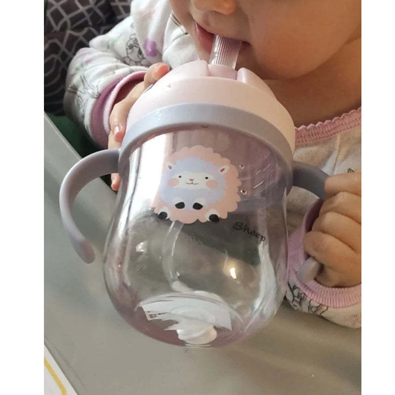 MAMIJOY BY01 Kids Water Sippy Cup – 350ml Leakproof Bottle with Straw