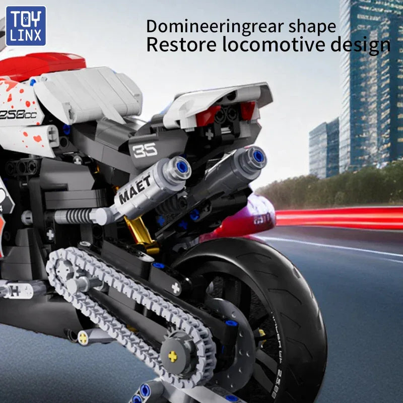 TOYLINX 883PCS Motorbike Building Model! - ShopHub