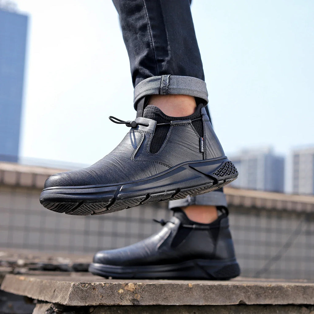 Unisex Work Safety Shoes With Steel Toes, Water Resistance - ShopHub