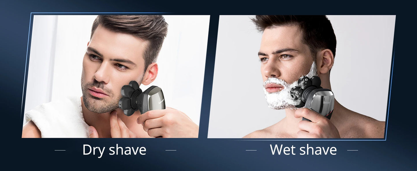Kensen S8 Electric Head Shaver for Men 7D Floating Cutter